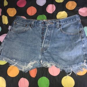 Levis high waisted shorts